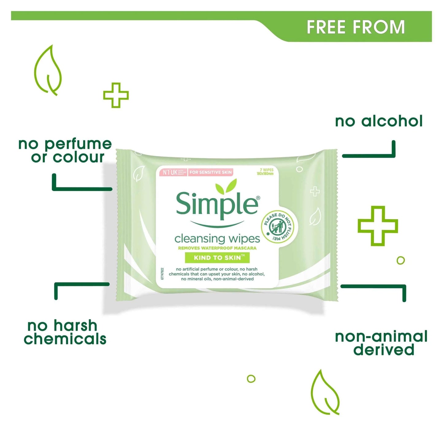 Kind To Skin Cleansing Face Wipes 7 by SIMPLE