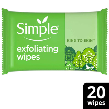 Kind To Skin Exfoliating Wipes 20 Pack by SIMPLE