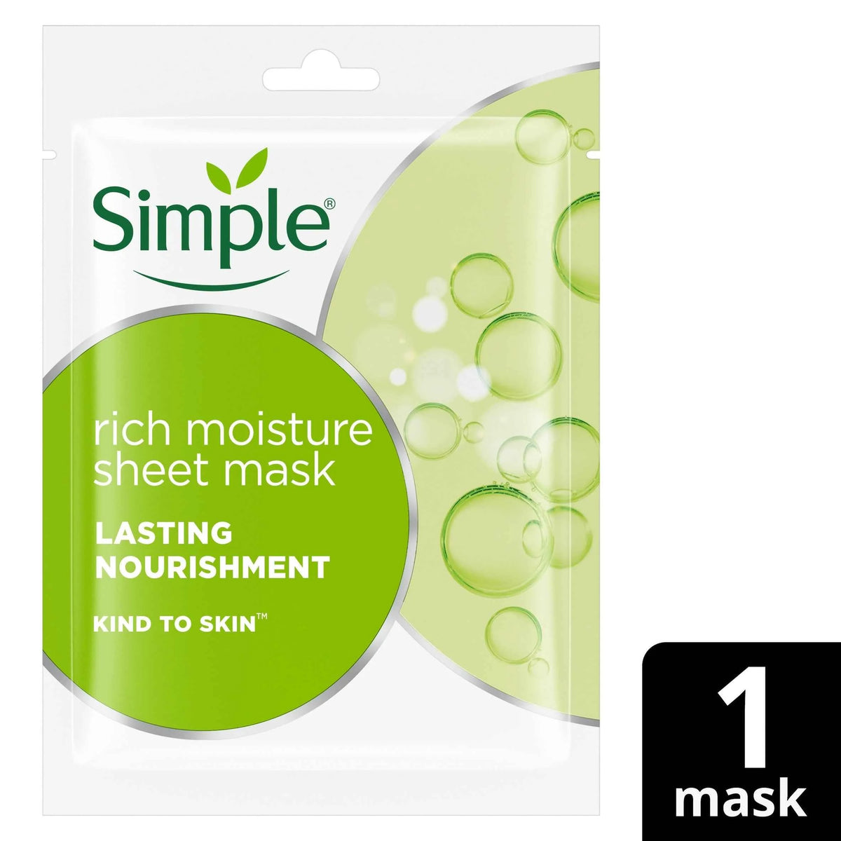 Kind To Skin Rich Moisture Sheet Mask by SIMPLE
