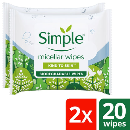 Micellar Water Boost Wipes Sensitive by SIMPLE