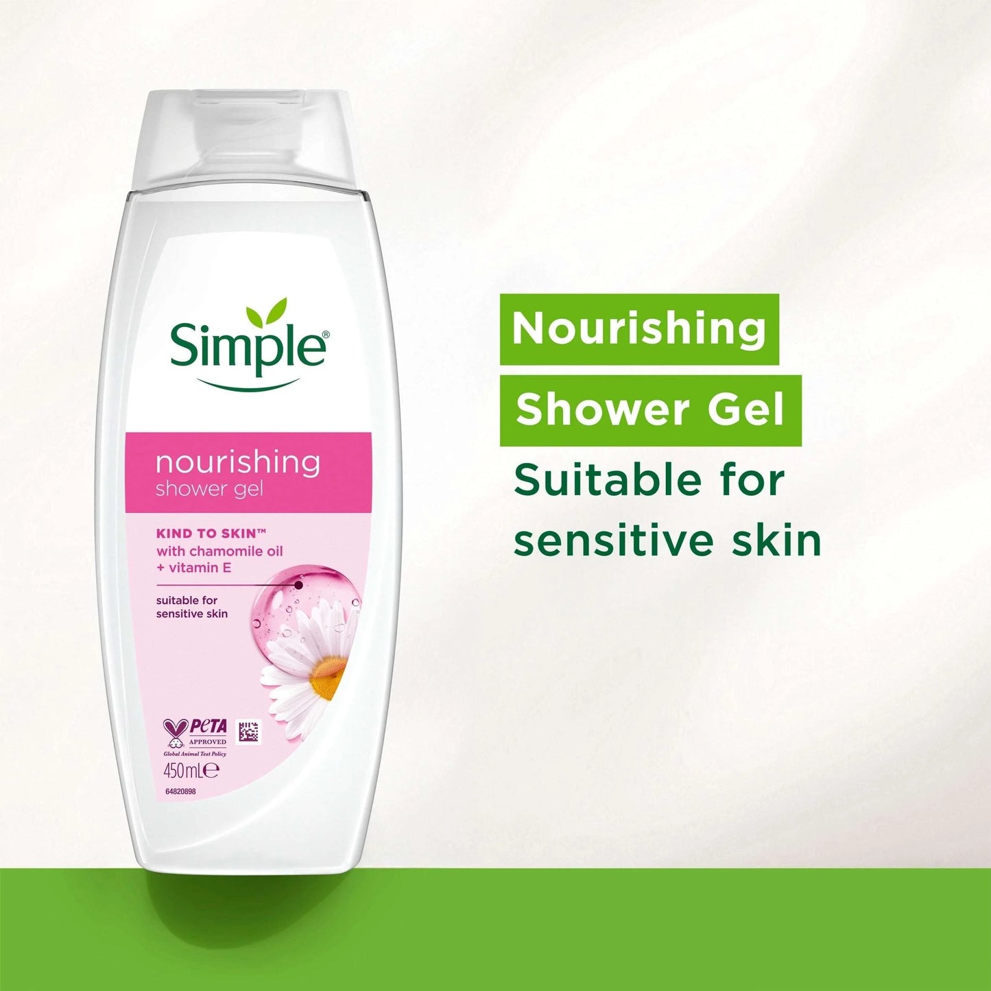 Nourishing Kind To Skin Shower Cream Body Wash 450ml by SIMPLE