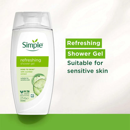 Refreshing Shower Gel Body Wash 225ml by SIMPLE