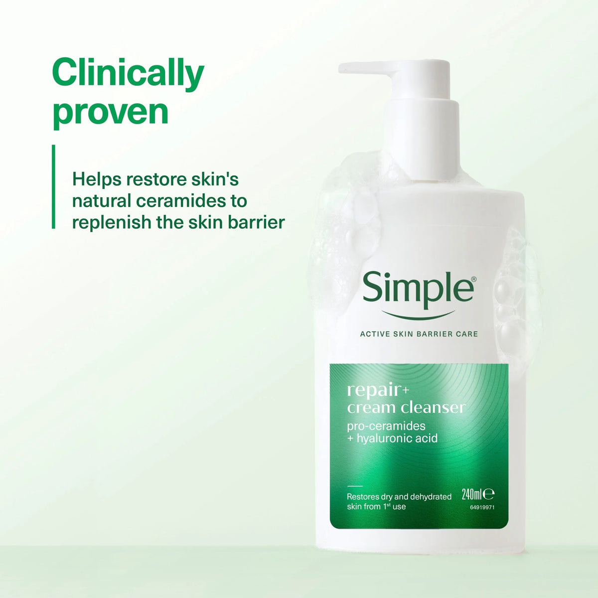 Repair+ Cream Cleanser 240ml by SIMPLE