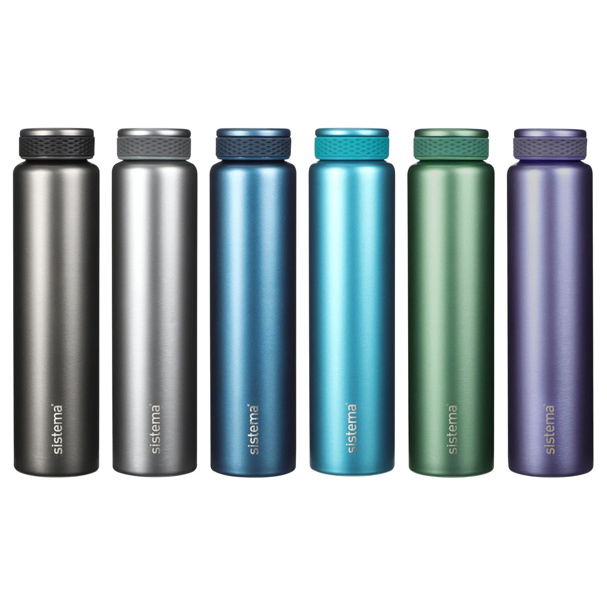 Chic Stainless Steel Water Bottle by sistema at The British Vault