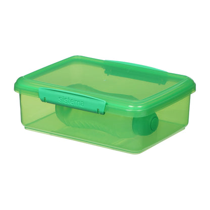 Green Rectangle Lunch Box 2l With by sistema