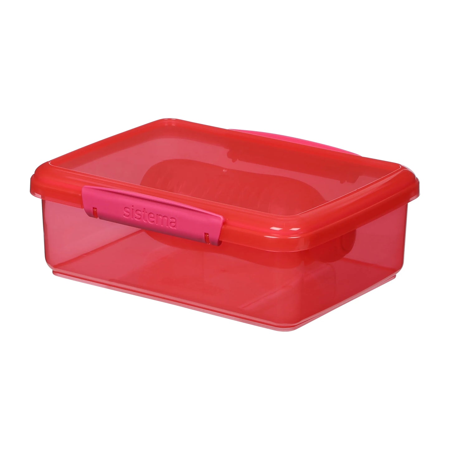 Pink Rectangle Lunch Box 2l With by sistema