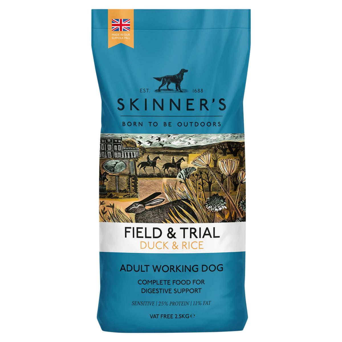 Field & Trial Duck And Rice Adult by SKINNER'S at The British Vault