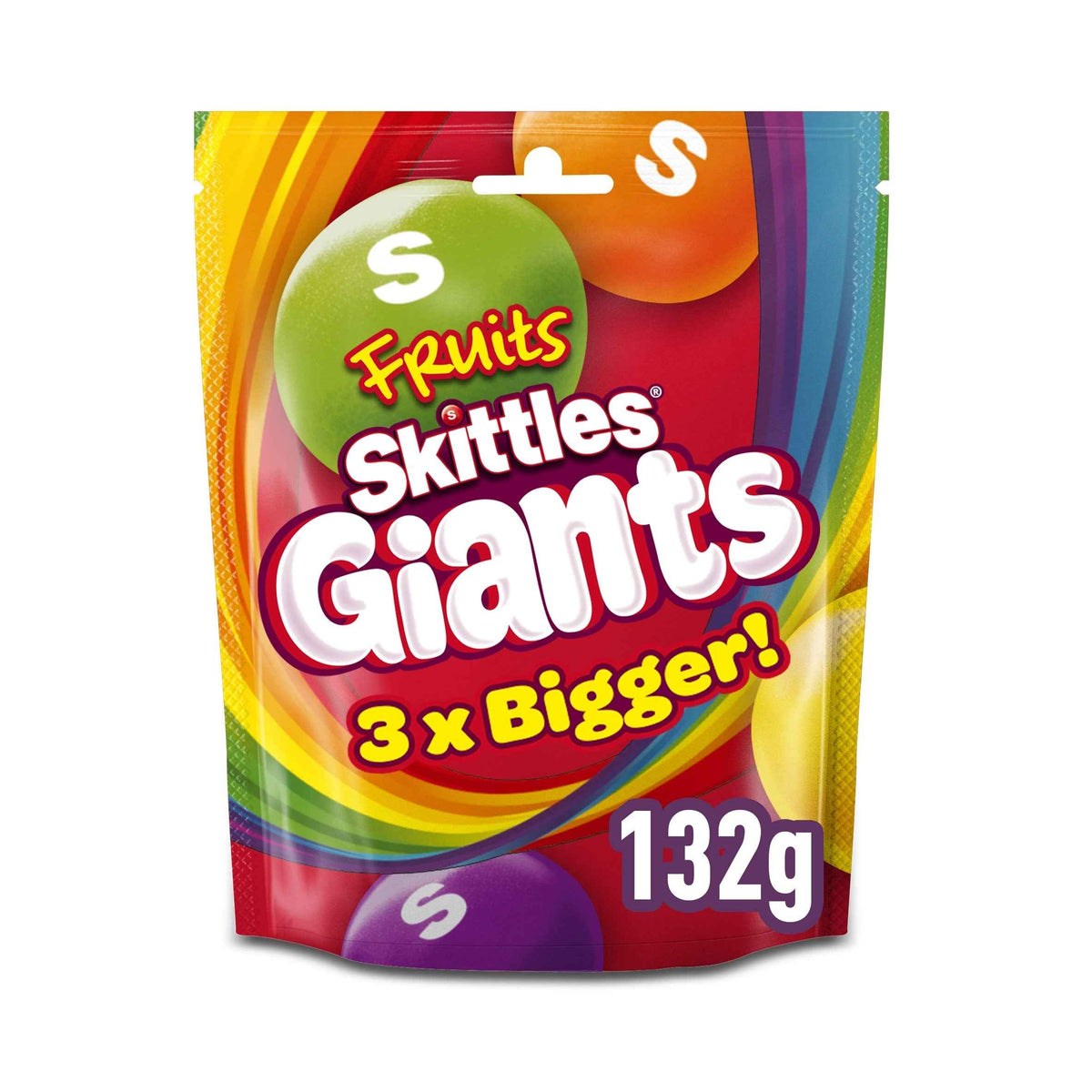 Fruits Giants Chewy Candies 132g by SKITTLES