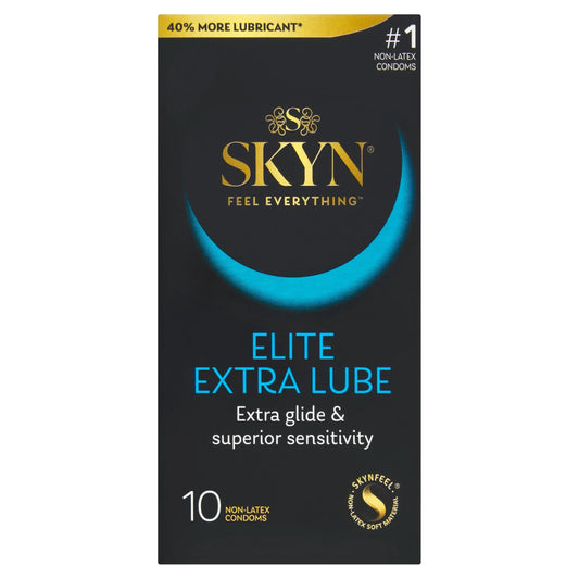 Elite Extra Lube Non Latex Condoms 10 by SKYN