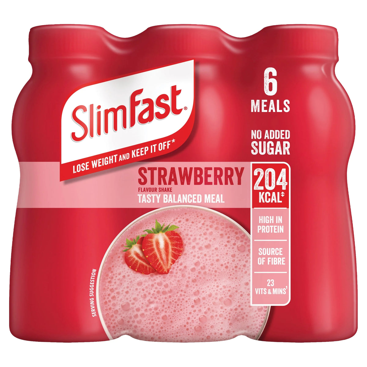 Meal Replacement Shake - Strawberry Multipack 6 X 325ml by SLIMFAST