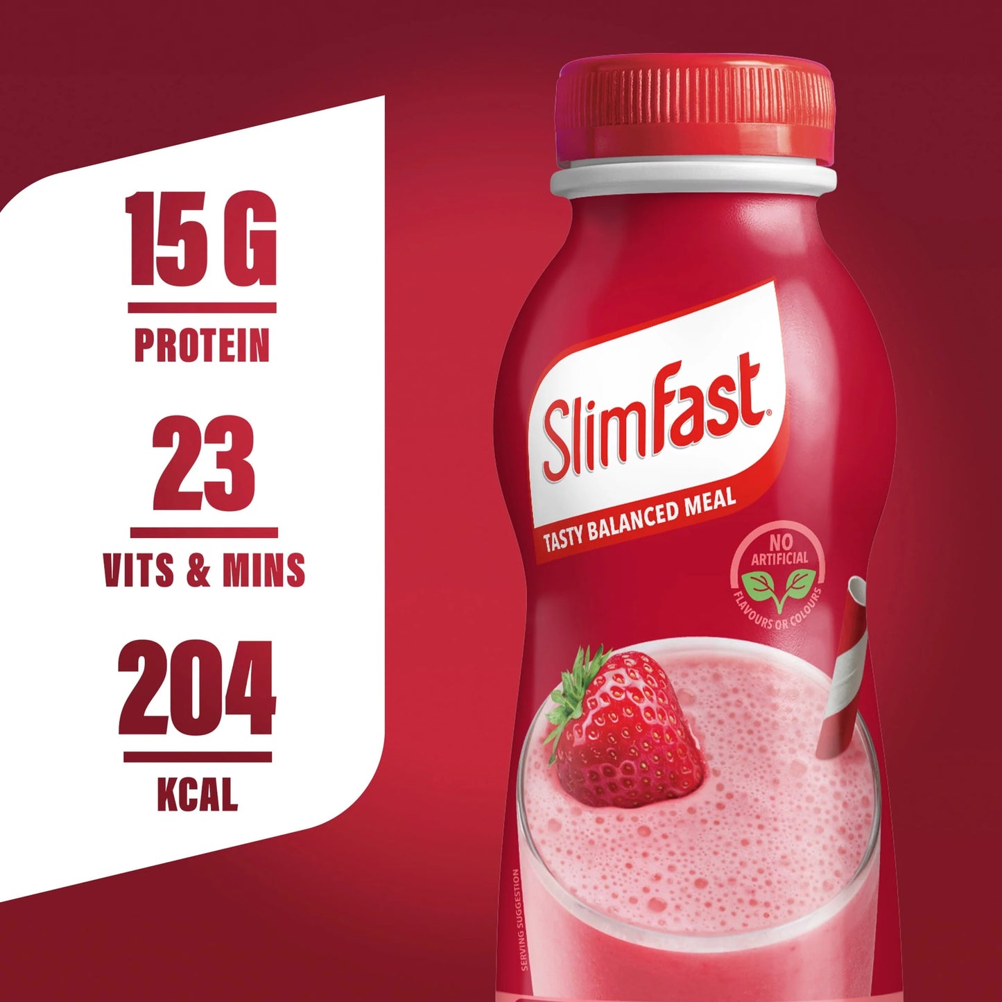 Meal Replacement Shake - Strawberry Multipack 6 X 325ml by SLIMFAST