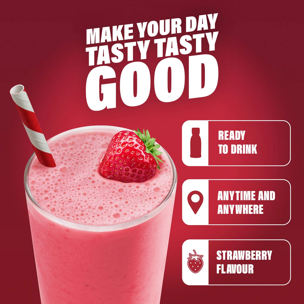 Meal Replacement Shake - Strawberry Multipack 6 X 325ml by SLIMFAST