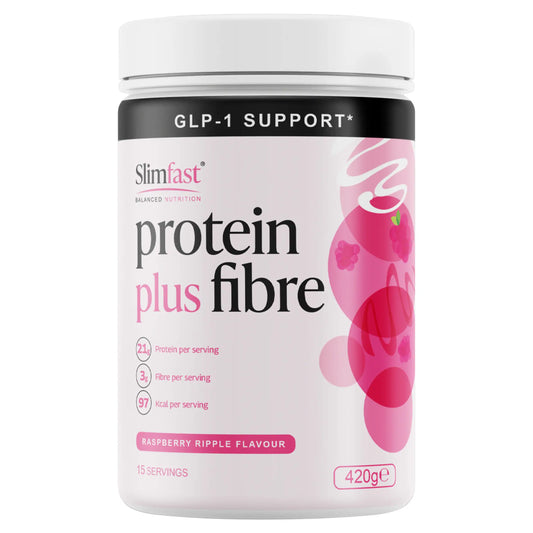Protein Plus Fibre Raspberry Ripple by SLIMFAST at The British Vault
