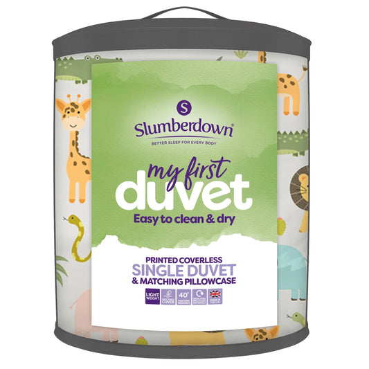 Coverless Jungle Duvet Set Single by Slumberdown