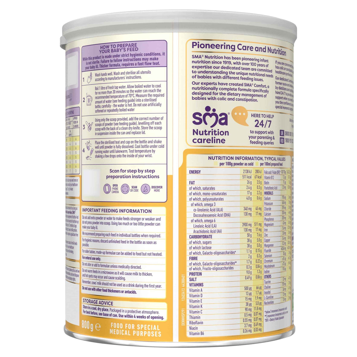 Comfort Infant Baby Milk Formula Powder by SMA
