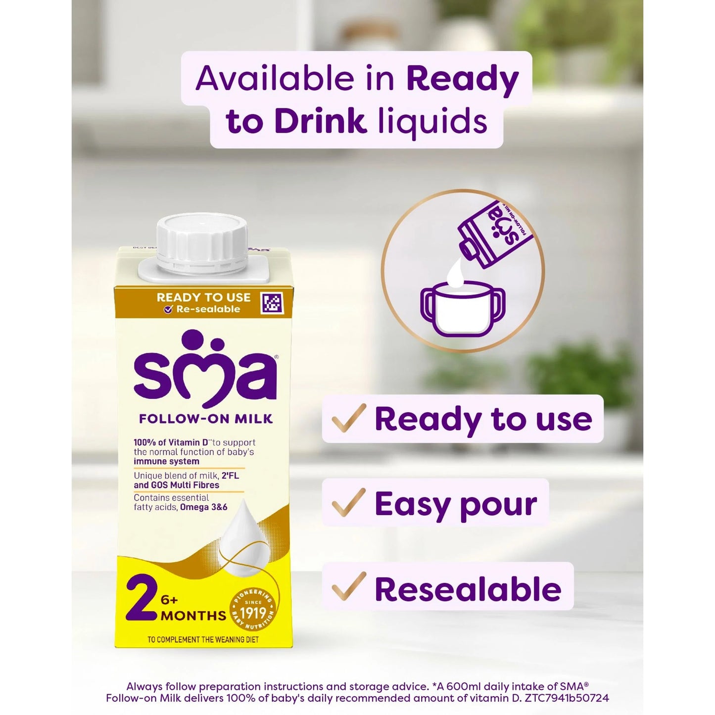 Follow-on Baby Milk Powder Formula 6-12 by SMA