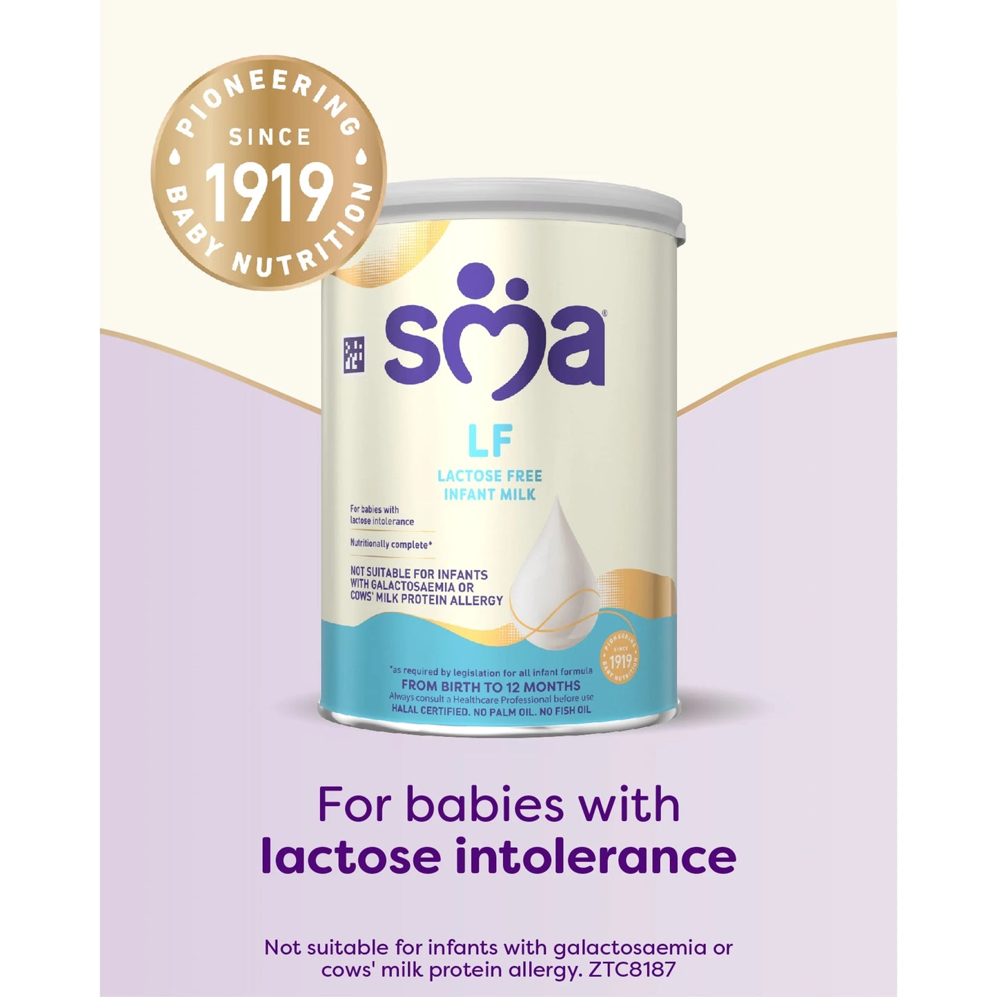 Lactose Free Infant Baby Milk Formula by SMA