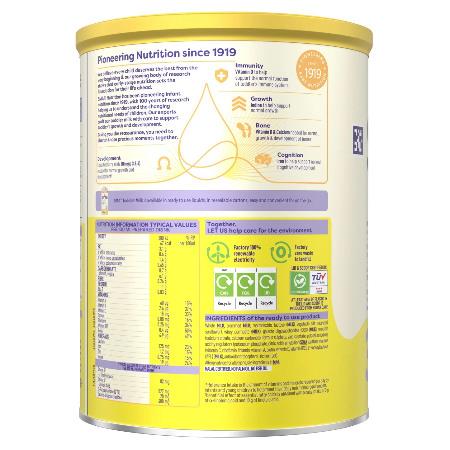 Toddler Milk Powder 1-3 Years 800g by SMA