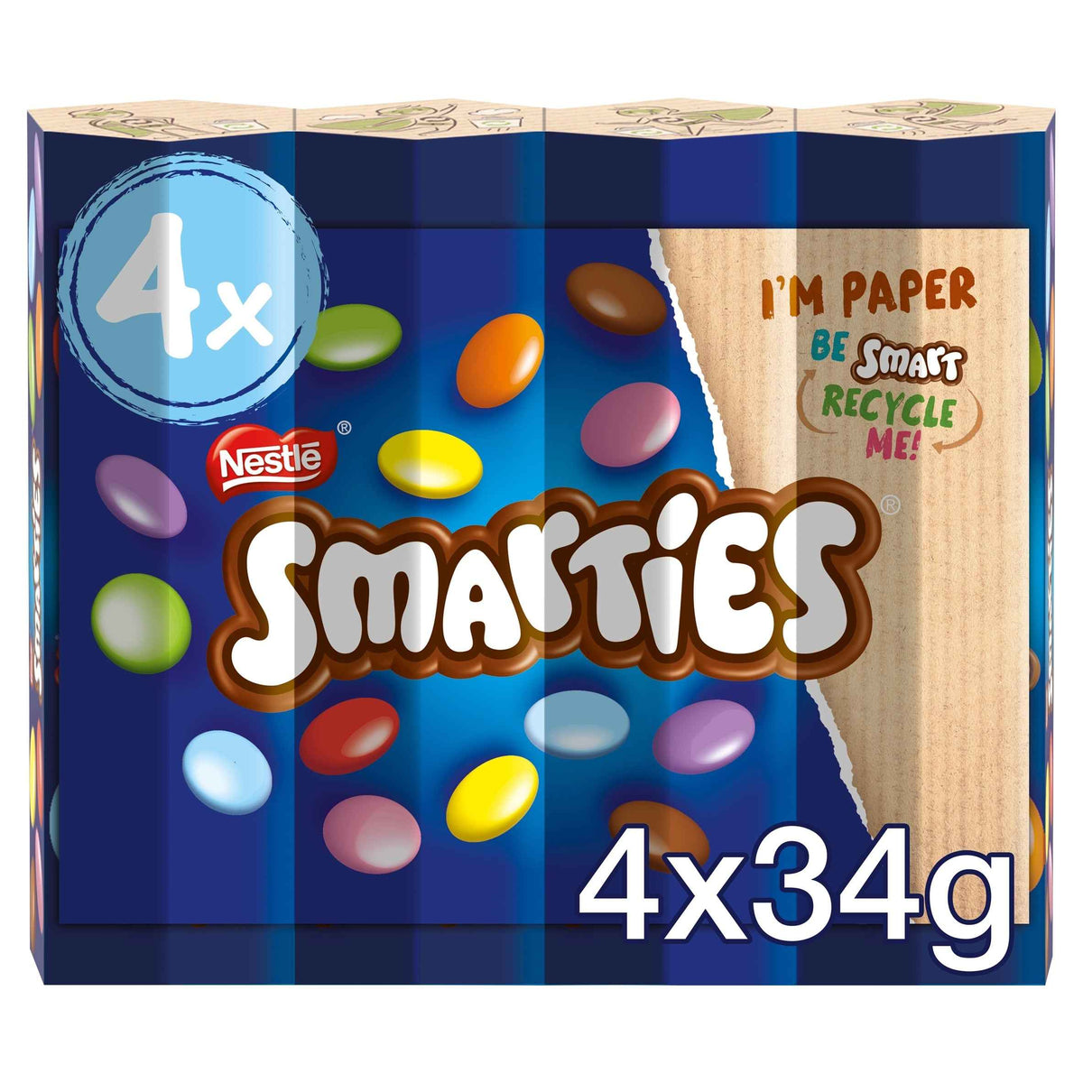 Milk Chocolate Tube Multipack 34g 4 by SMARTIES