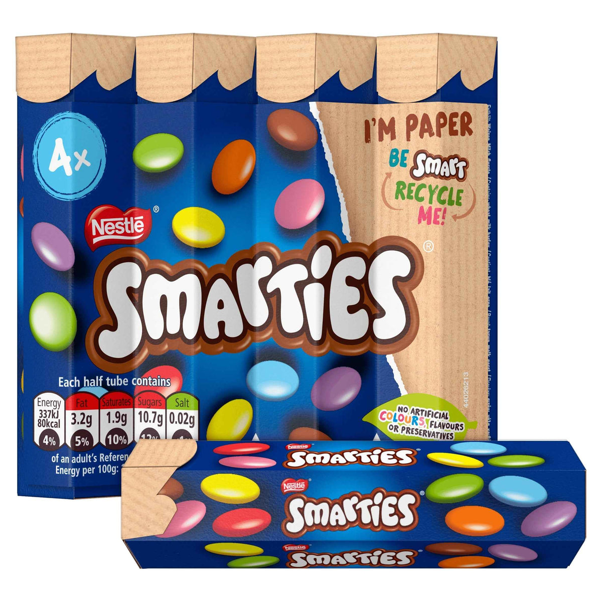 Milk Chocolate Tube Multipack 34g 4 by SMARTIES
