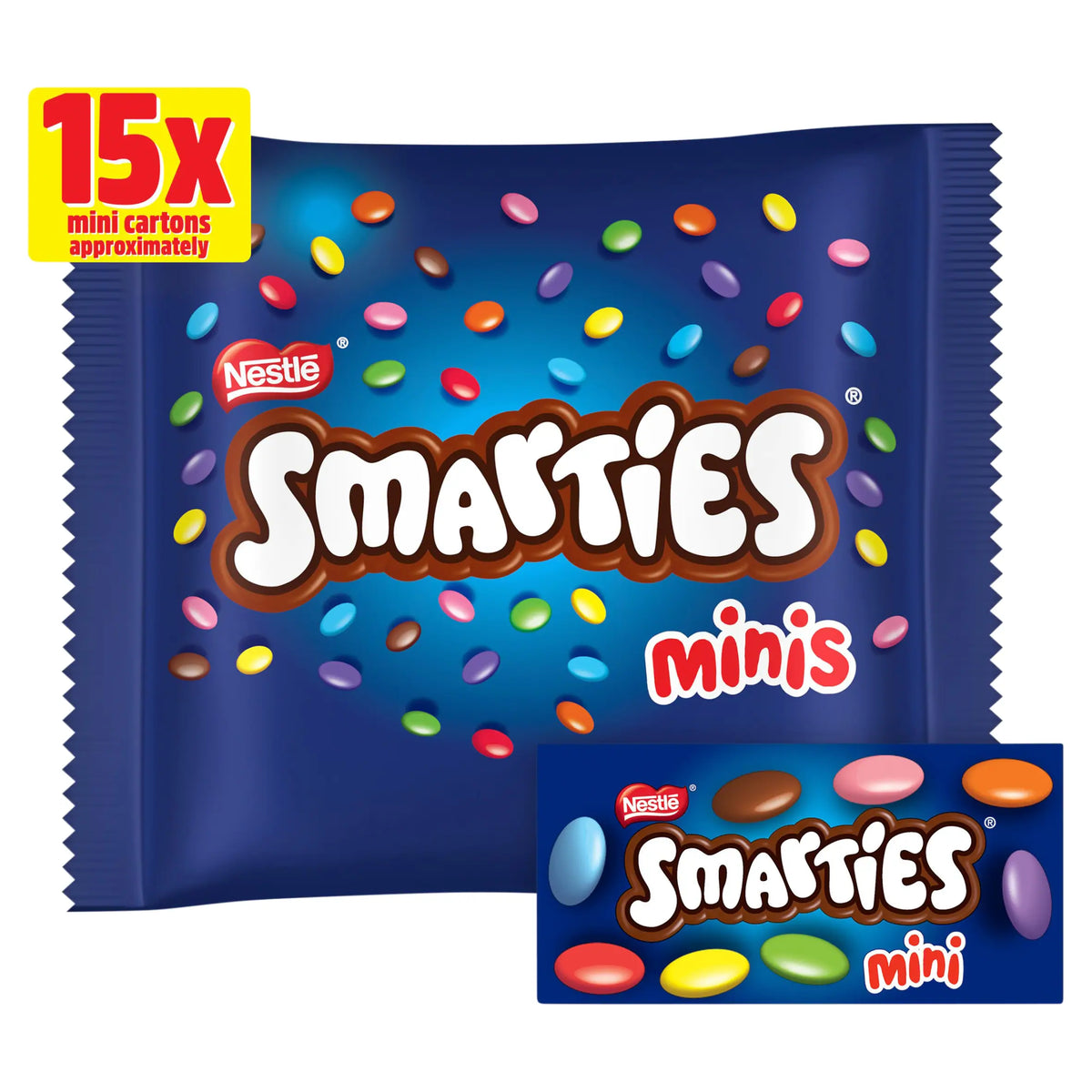 Mini Cartons Chocolate 15 Pack by SMARTIES at The British Vault