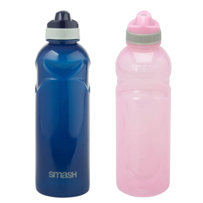 Pink And Navy Stealth Water Bottle by SMASH