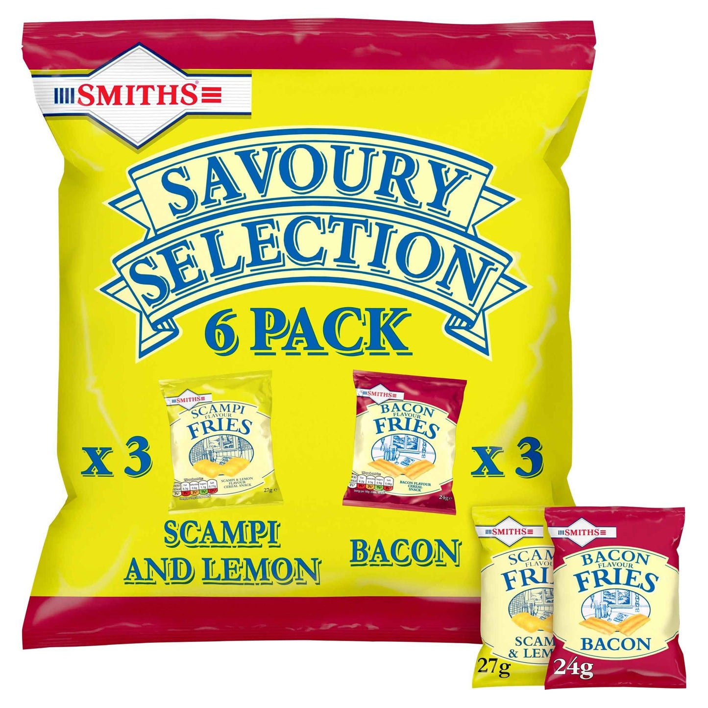Savoury Selection Crisps 6 Pack 153g by SMITHS