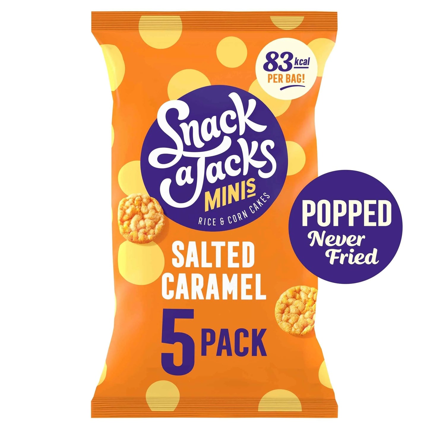 Snack A Jacks Minis Salted Caramel Corn Cakes by SNACK-A-JACKS