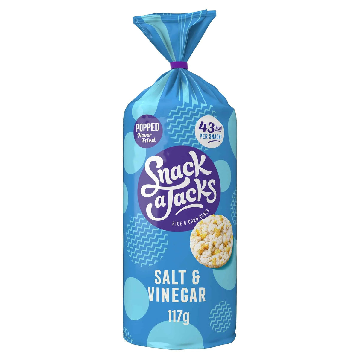 Snack A Jacks Salt & Vinegar Rice Cakes 117g by SNACK-A-JACKS