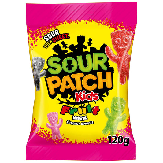Fruit Mix Flavour Sweets 120g by SOUR PATCH Kids