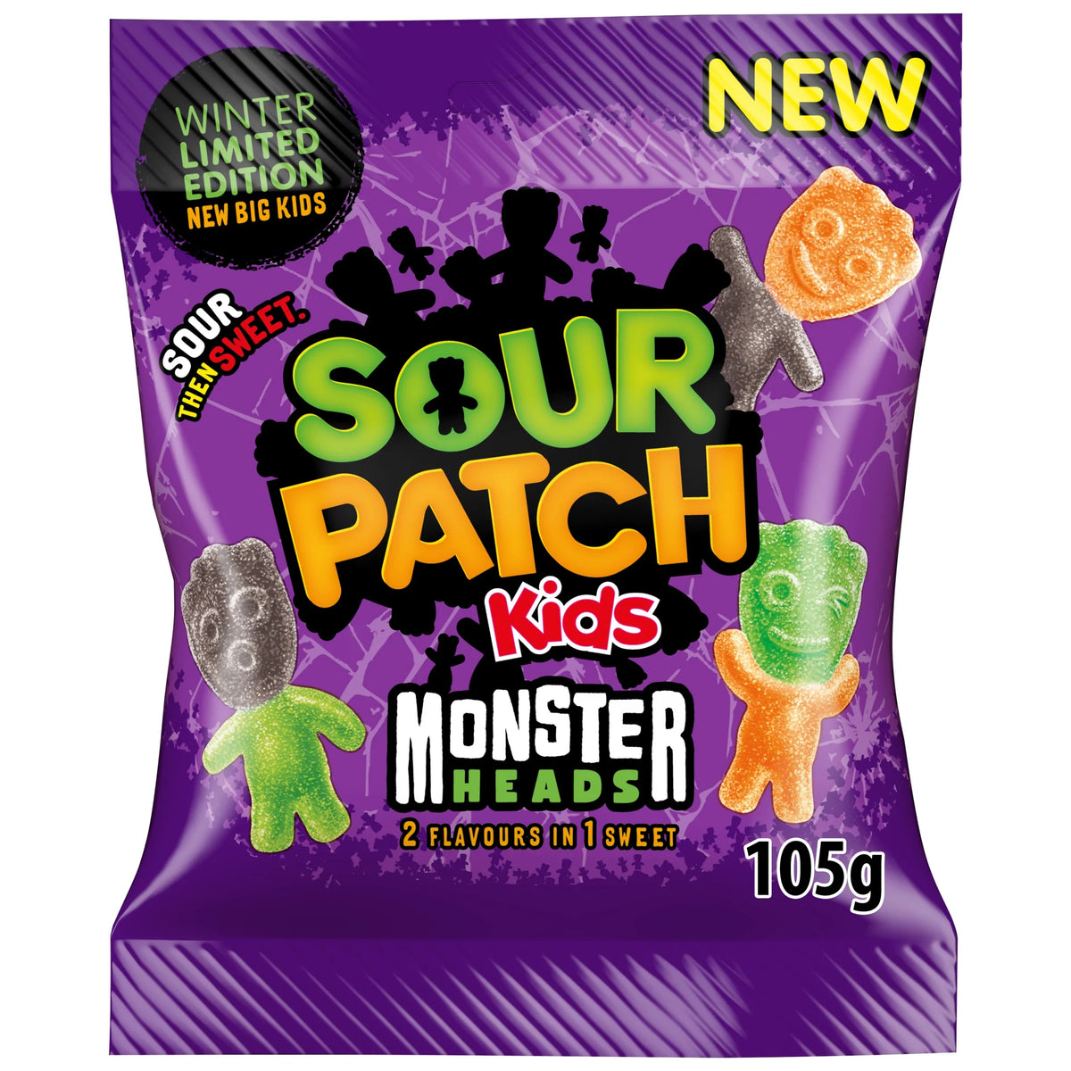 Monster Heads 2 Flavours In 1 by SOUR PATCH Kids at The British Vault