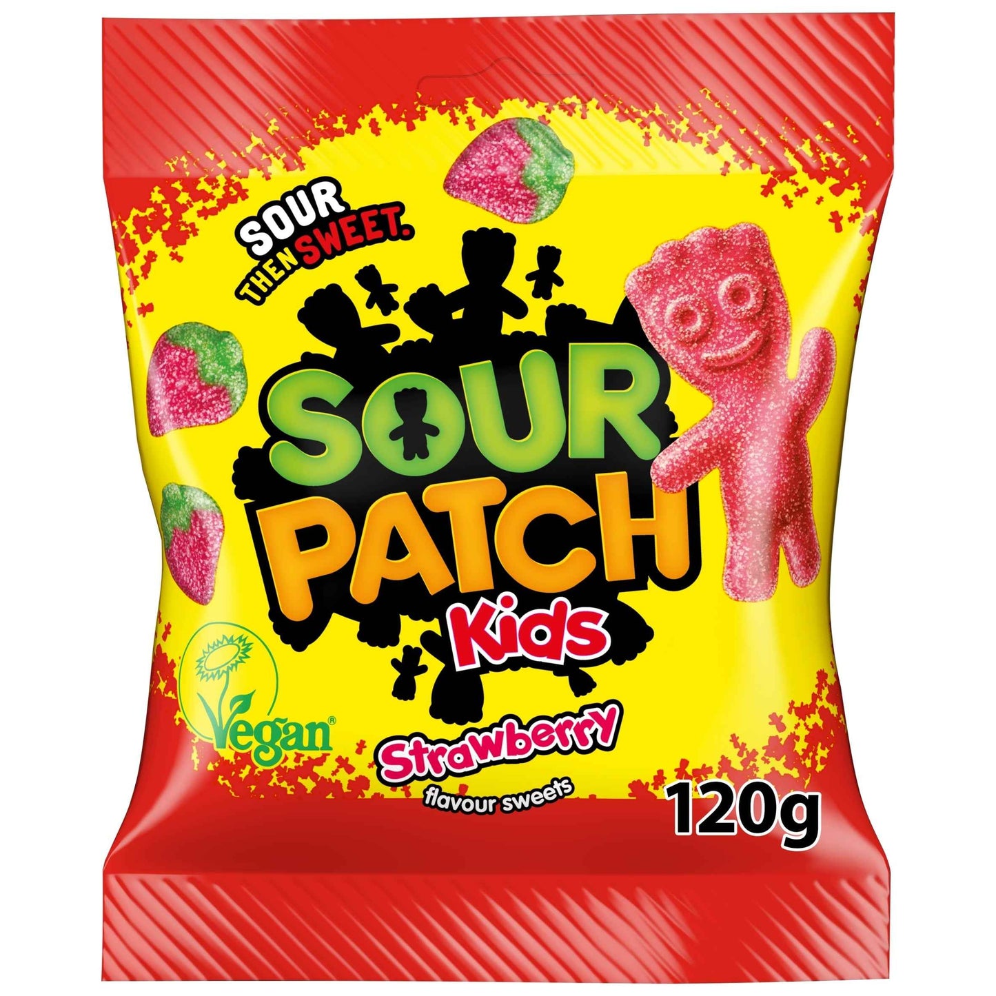 Strawberry Flavour Sweets 120g by SOUR PATCH Kids