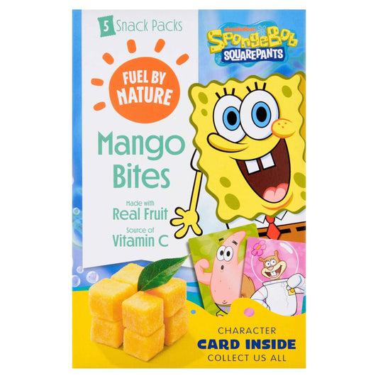 Fuel By Nature Mango Bites Made With Real Fruit 5x20g by SpongeBob