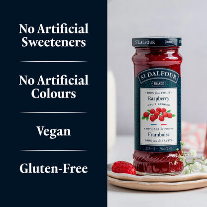 Raspberry Fruit Spread 284g by ST DALFOUR