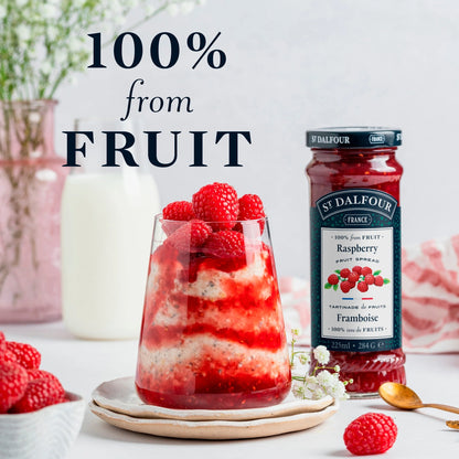 Raspberry Fruit Spread 284g by ST DALFOUR