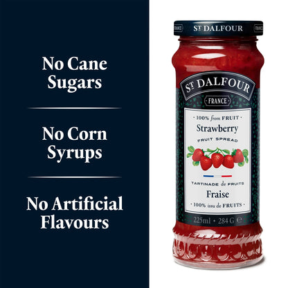 Strawberry Fruit Spread 284g by ST DALFOUR