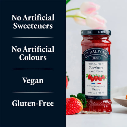 Strawberry Fruit Spread 284g by ST DALFOUR
