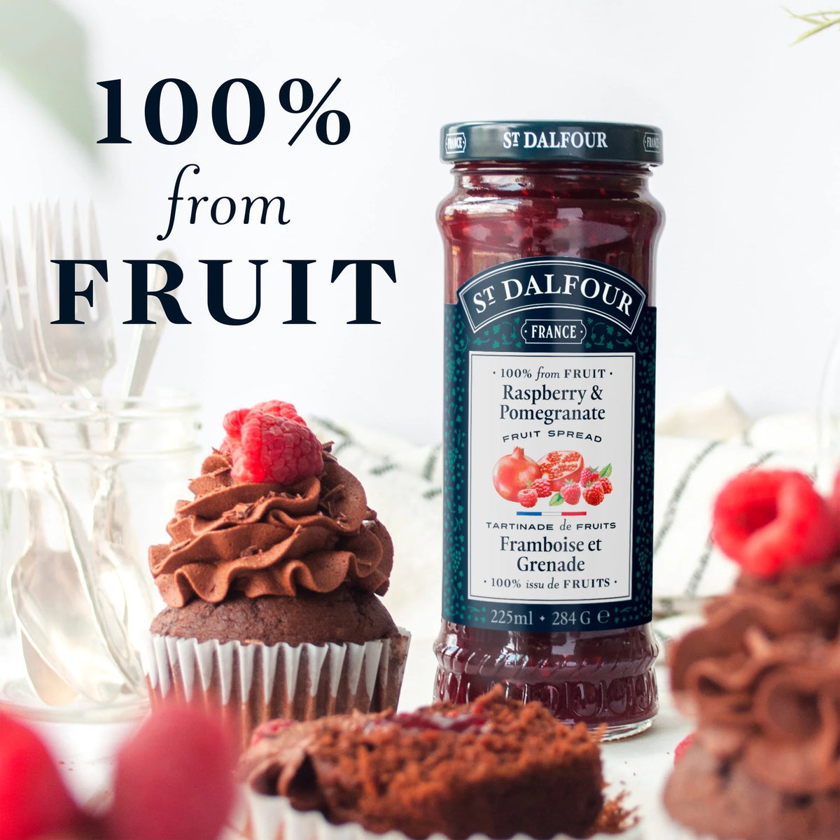 Strawberry Fruit Spread 284g by ST DALFOUR