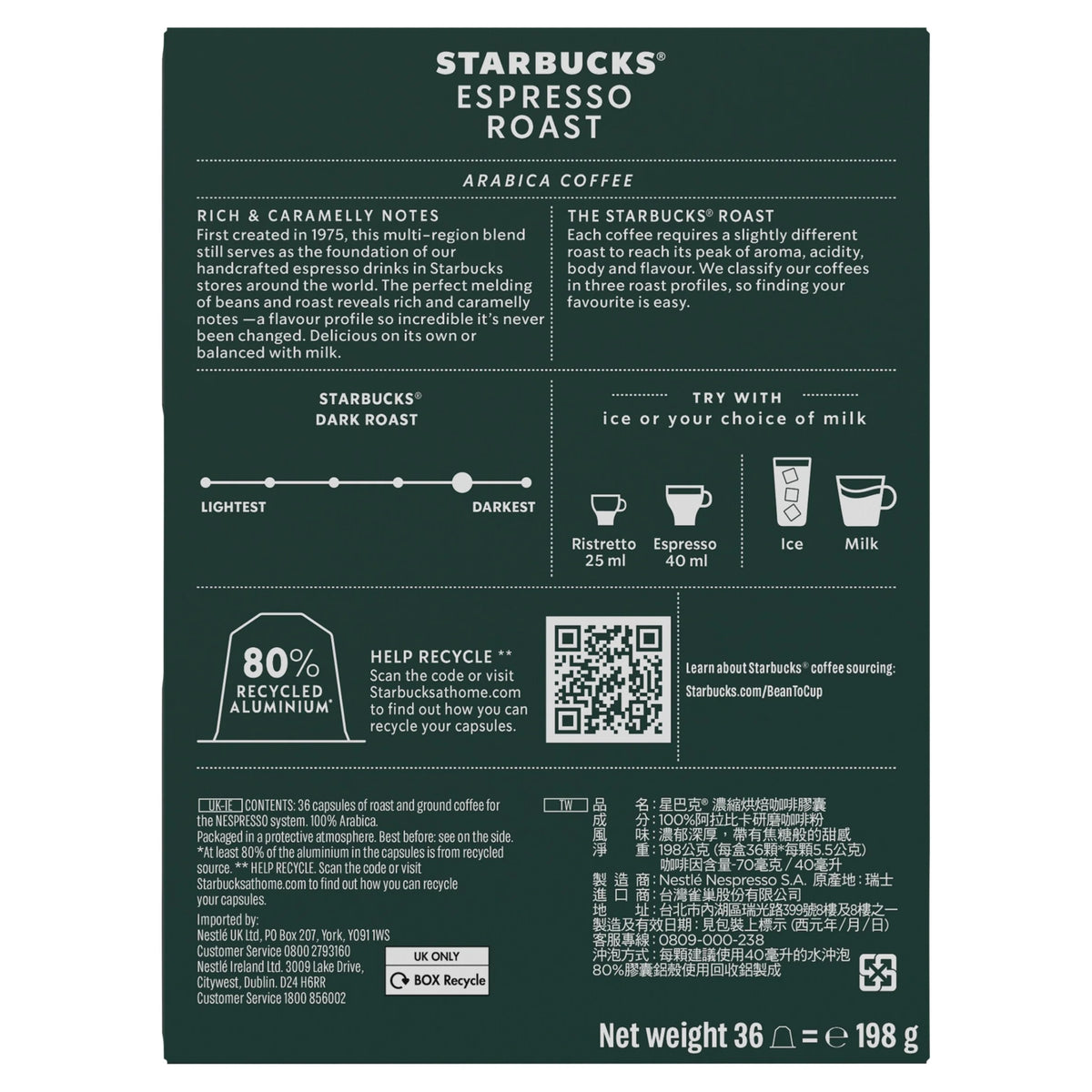 By Nespresso Espresso Roast 36 by STARBUCKS