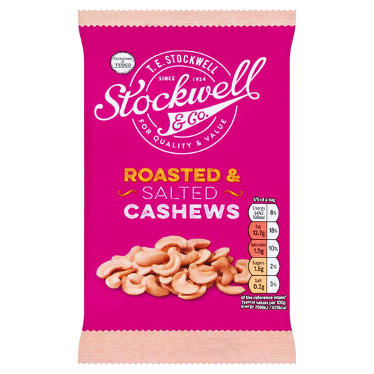 Stockwell & Co Roasted & Salted Cashews 125g by Stockwell & Co.