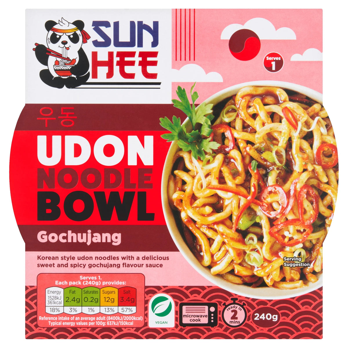 Gochujang Udon Noodle Bowl 240g by SUN HEE