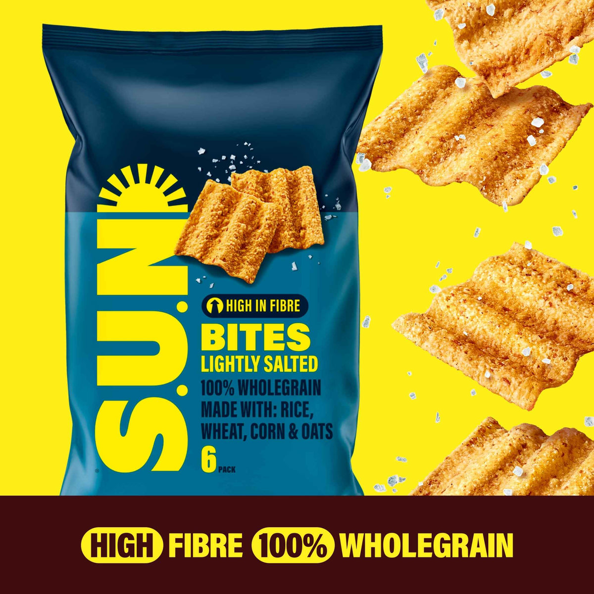 Lightly Salted Crisps 6x25g by SUNBITES