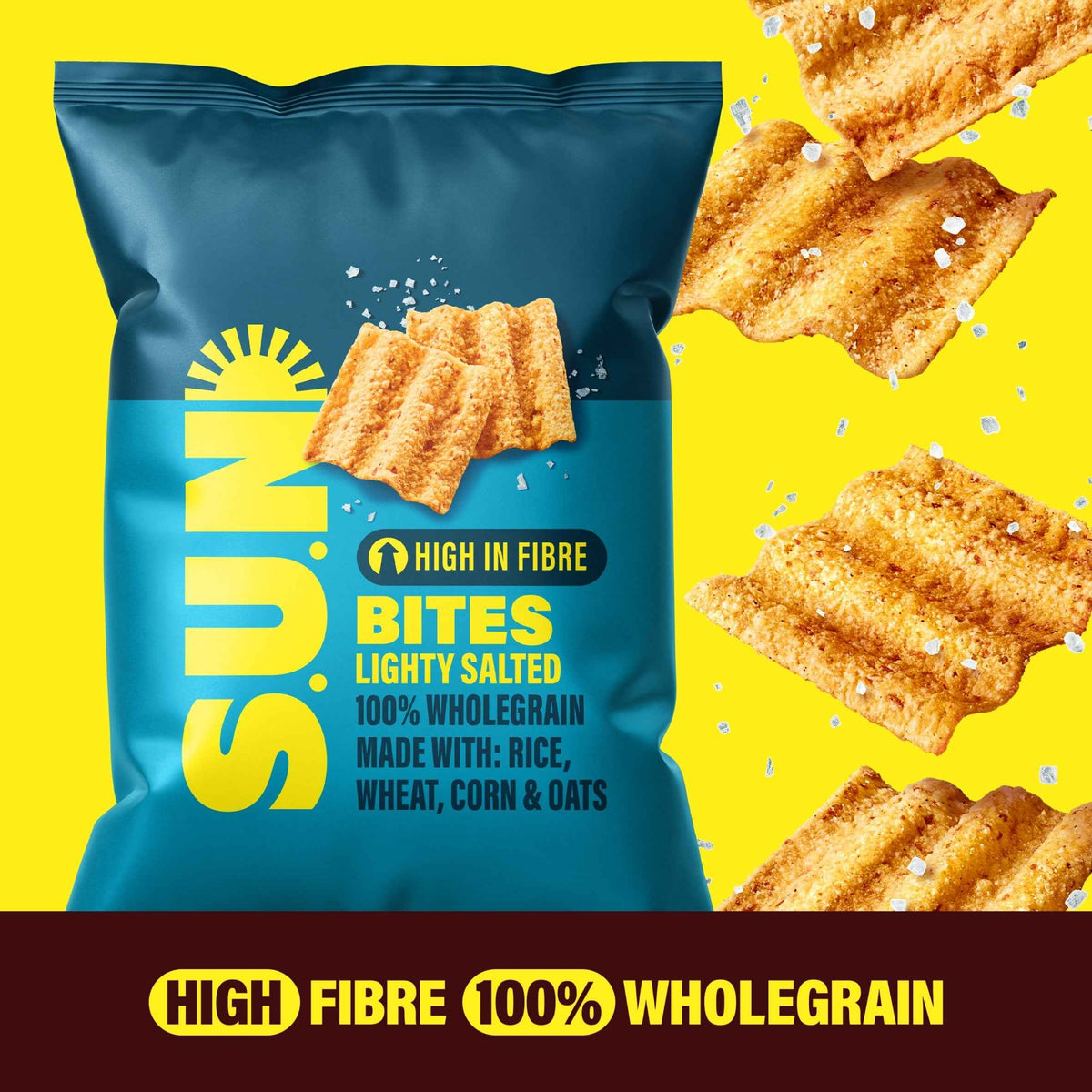 Lightly Salted Sharing Bag Crisps 95g by SUNBITES