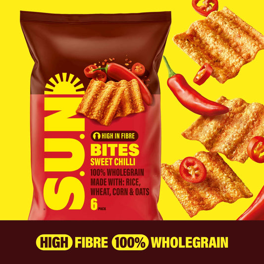 Sunbites Sun Ripened Sweet Chilli Multipack Crisps 6x25g by WALKERS