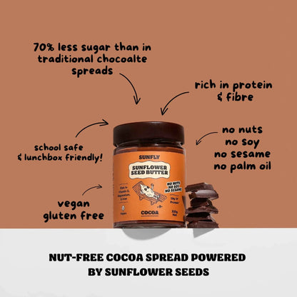 Sunflower Seed Butter Cocoa 330g by SUNFLY