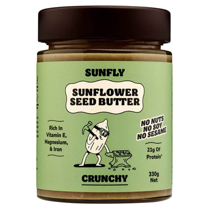 Sunflower Seed Butter Crunchy 330g by SUNFLY
