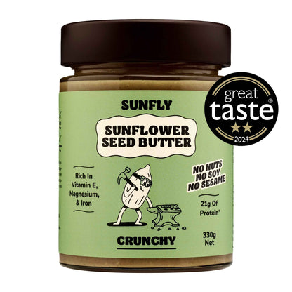 Sunflower Seed Butter Crunchy 330g by SUNFLY