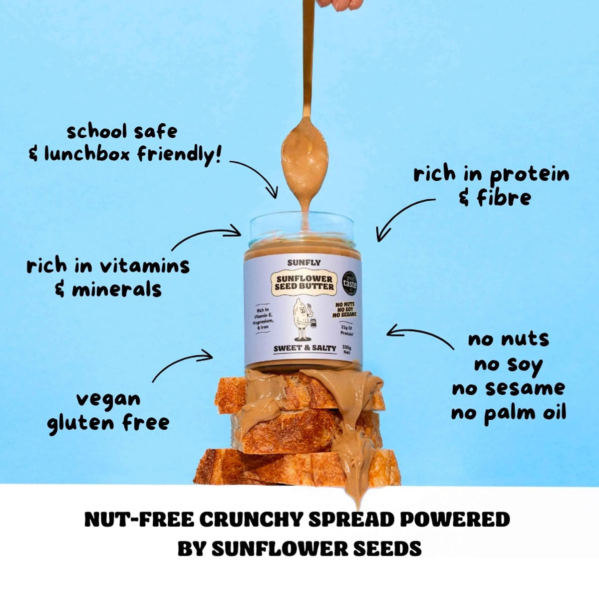 Sunflower Seed Butter Sweet And Salty by SUNFLY