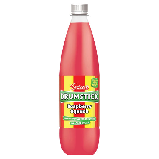 Drumstick Raspberry Squash No Added by Swizzels