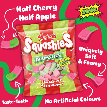 Drumstick Squashies Sour Cherry & by Swizzels